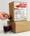 Using Organic Cranberry Juice Box Pure no added sugar