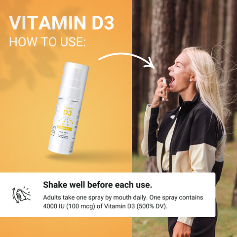 Vitamin D3 Spray 4000 IU (215 Servings)