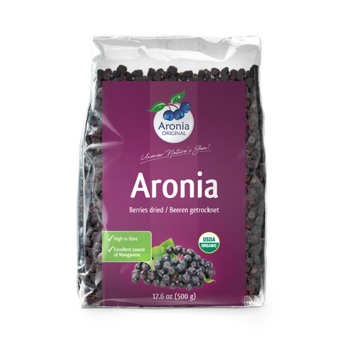 Organic Aronia Berries Dried 500 g (17.6 oz)